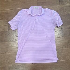 Purple Striped Polo Shirt